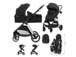 Carrinho De Bebé Lorelli Duo Aspen - Black