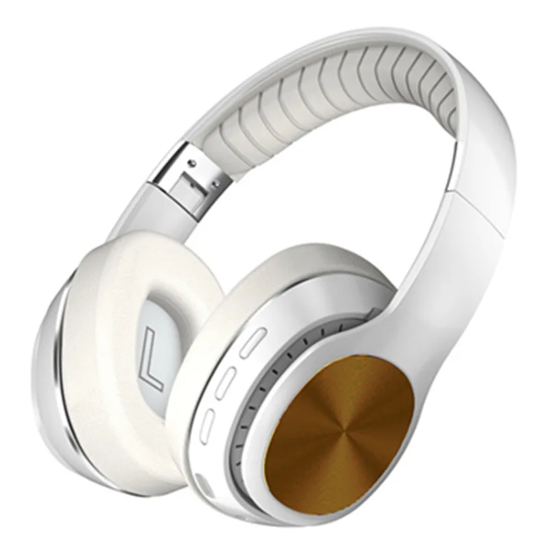 (branco) Fones De Ouvido Sem Fio Bluetooth 5.0, Estéreo, Cartão Tf, Entrada Aux