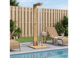 Vidaxl Chuveiro Externo 210,5 Cm Branco