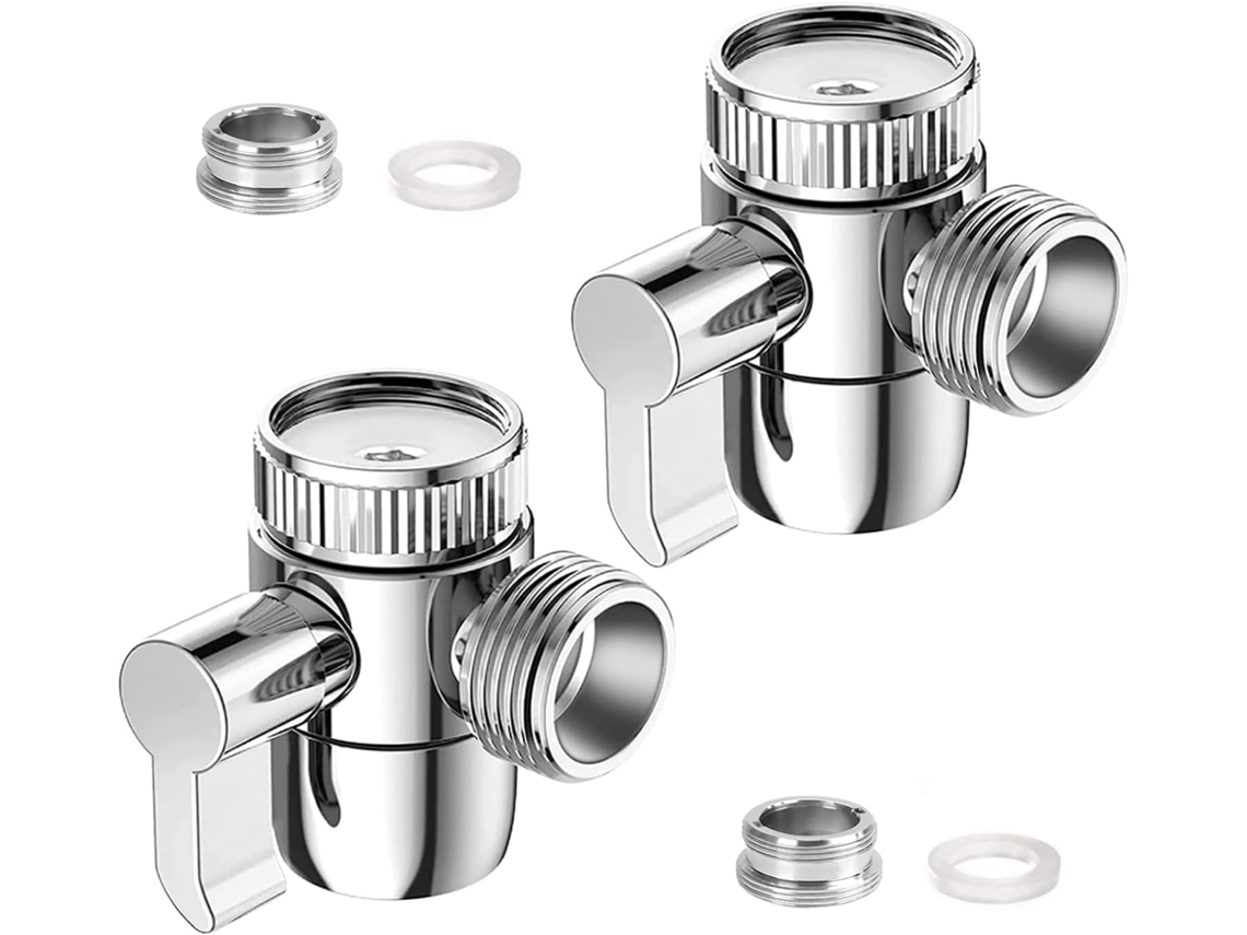 Desviador De Chuveiro 3 Vias, Misturador Para Vaso Sanitário, Adaptador De Válvula Desviadora Cromada Para Cozinha, Banheiro