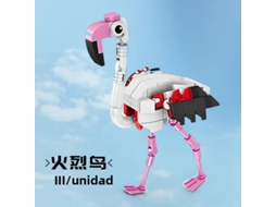 MDUG Blocos de Montar em Formato de Flamingo, Brinquedo Educativo Infantil