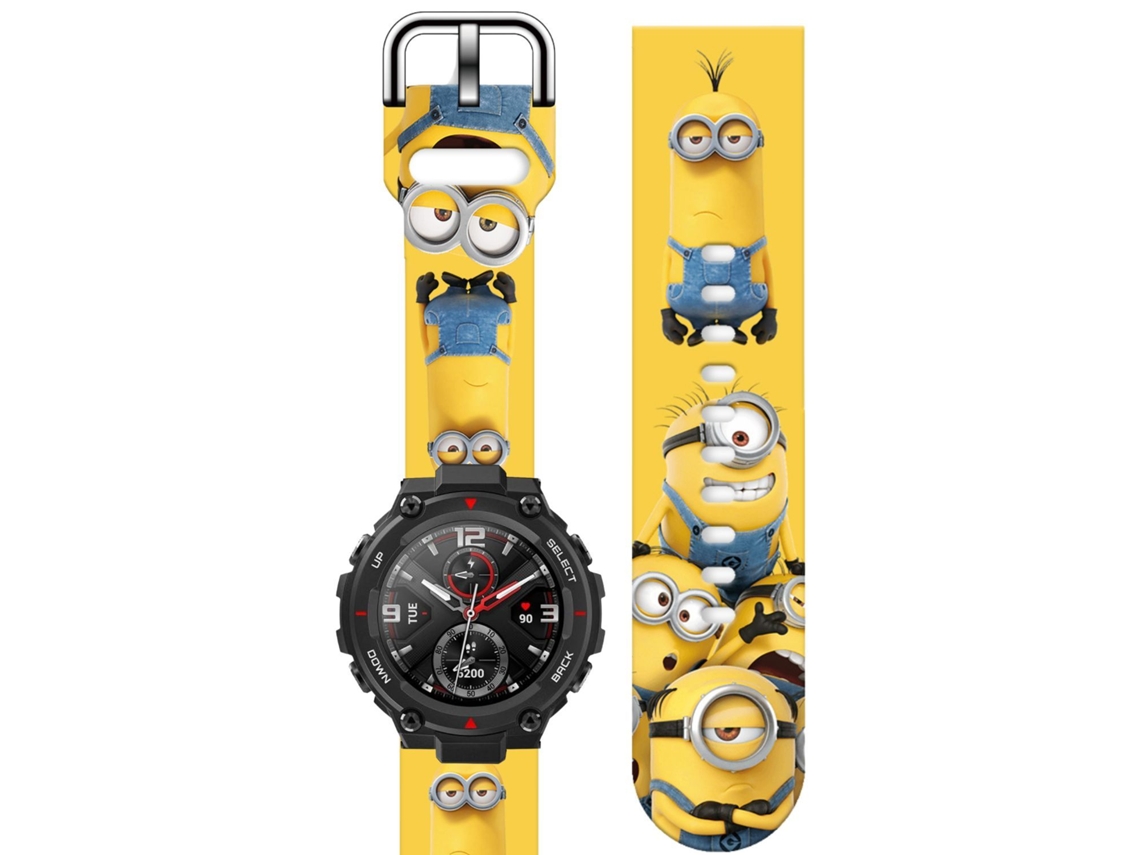 Bracelete Silicone Líquido para Amazfit T-Rex Amarelo