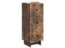 Gabinete de Gavetas Carvalho Fumado 33 X 34,5 X 90 Cm MAISON EXCLUSIVE