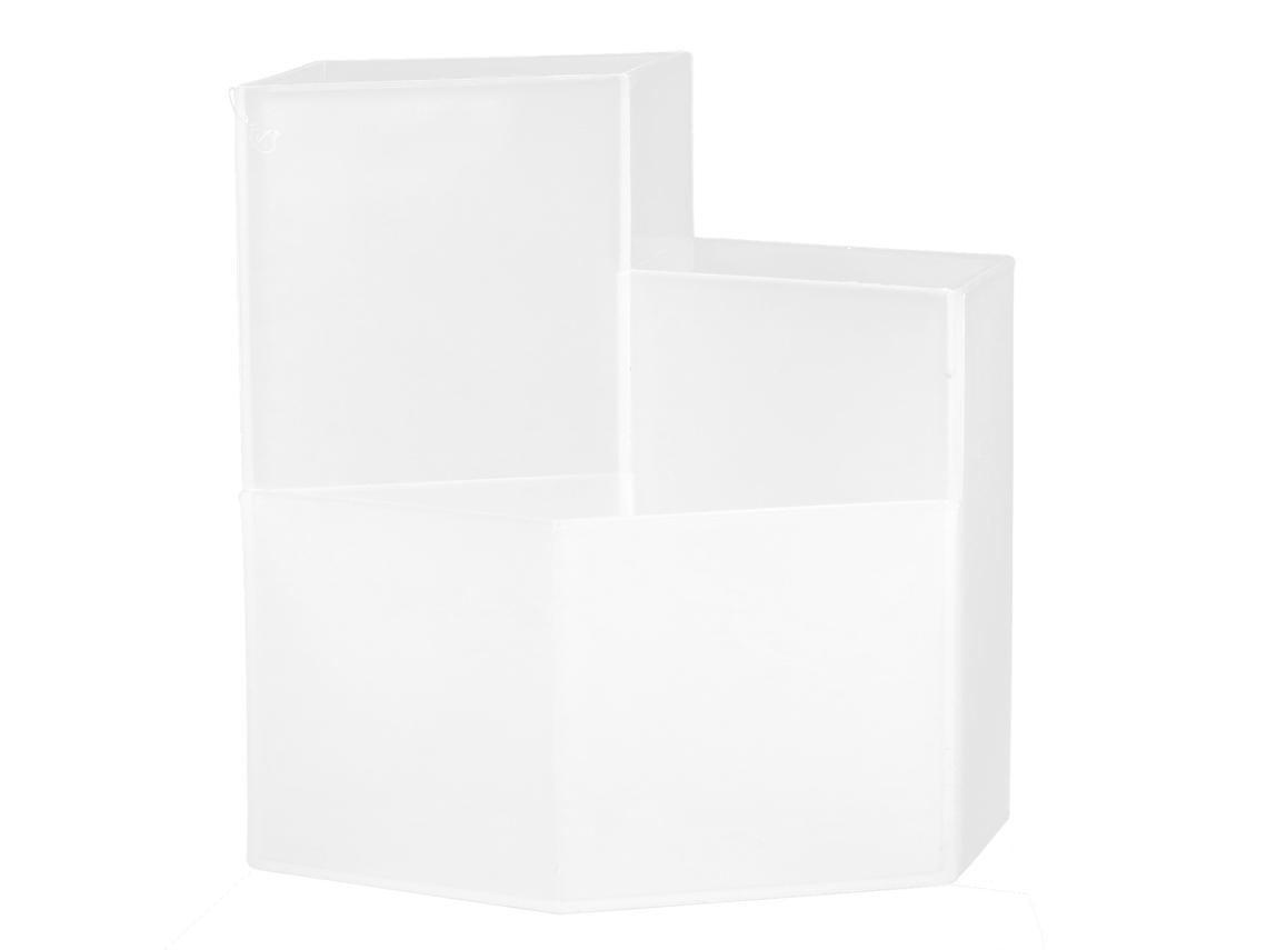 Caixa Sapatos Capa Pvc Zipper Divisórias 80x25x10cm S/MARCA