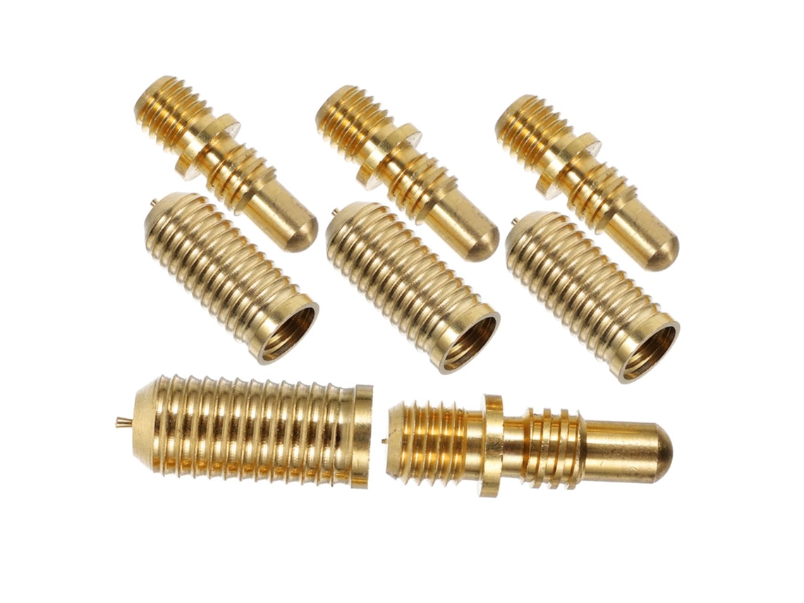Conjunto De 4 Acessórios Para Taco Bilhar Mikinona Com Parafusos Cobre