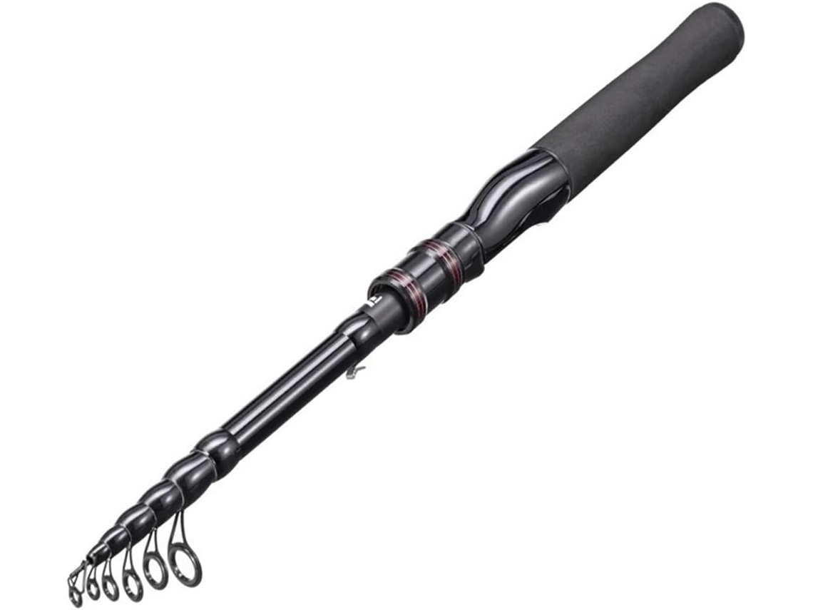 Vara de Pesca Telescópica Fibra Carbono Iniciantes Água Doce S/MARCA