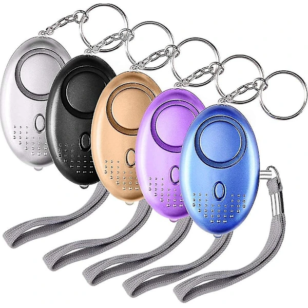 Kit 5 Alarmes Pessoais 140db Chaveiro