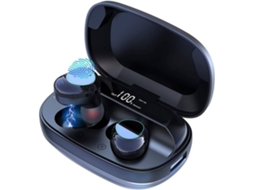Auriculares Bluetooth True Wireless 5.0 Tws Hifi Estéreo Ipx7 Vida Útil Da Bateria de 54H com Capa de Carregame
