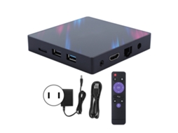 Caixa De Tv Internet Player Android 9.0 4+32g Wifi Bt Com Controle De Voz
