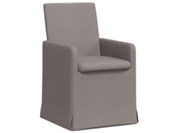 Conjunto 2 Cadeira De Jantar Vidaxl Castanho-acinzentado Tecido (57 X 67 X 95 Cm)