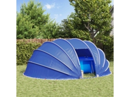Vidaxl Tenda De Piscina Domo 538 X 440 X 204 Cm Azul Azure