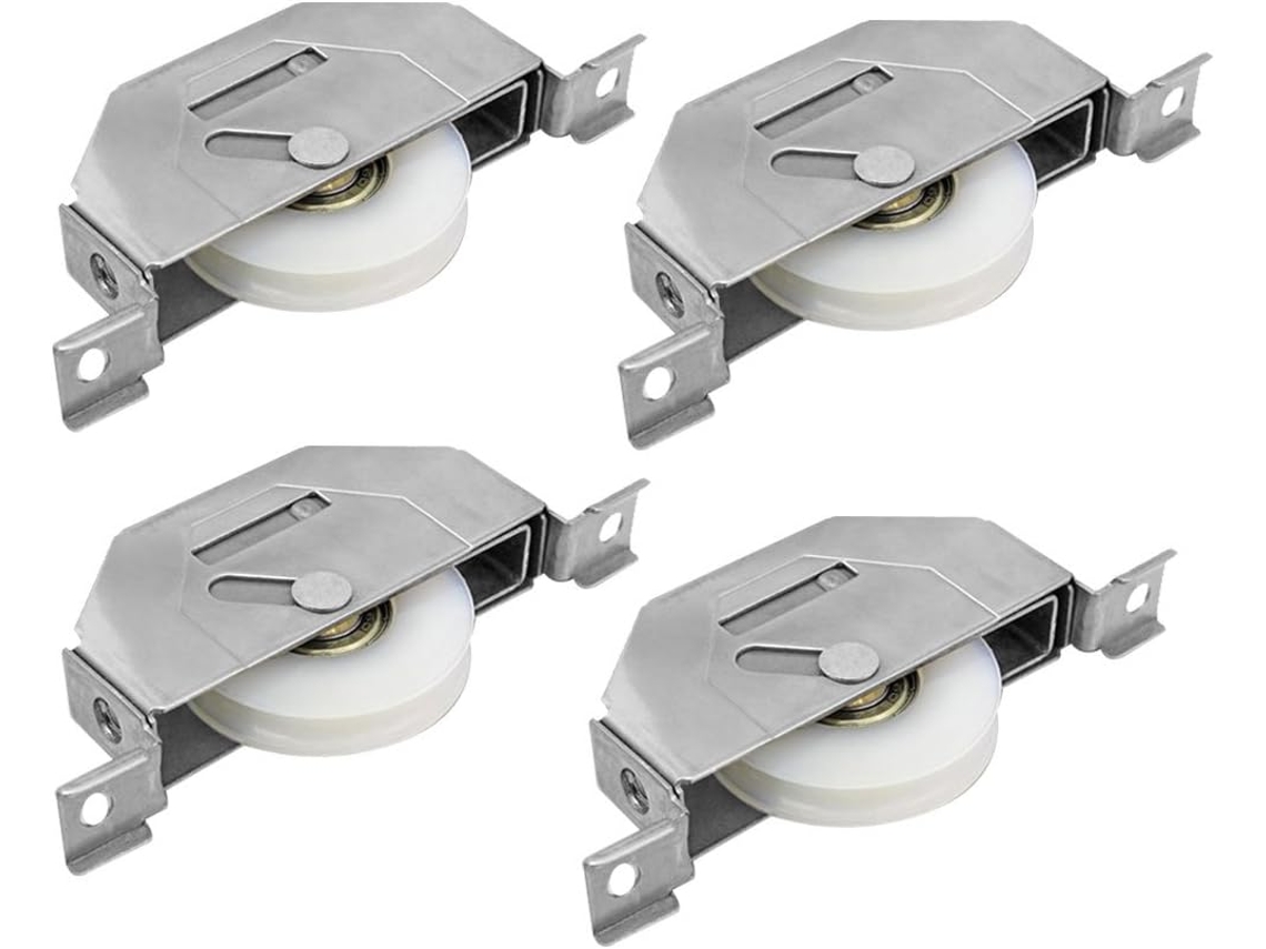 Conjunto de 4 Roletes Nylon Simples para Janela Deslizante, 1,7 Polegadas X 0,35 CHABERLU
