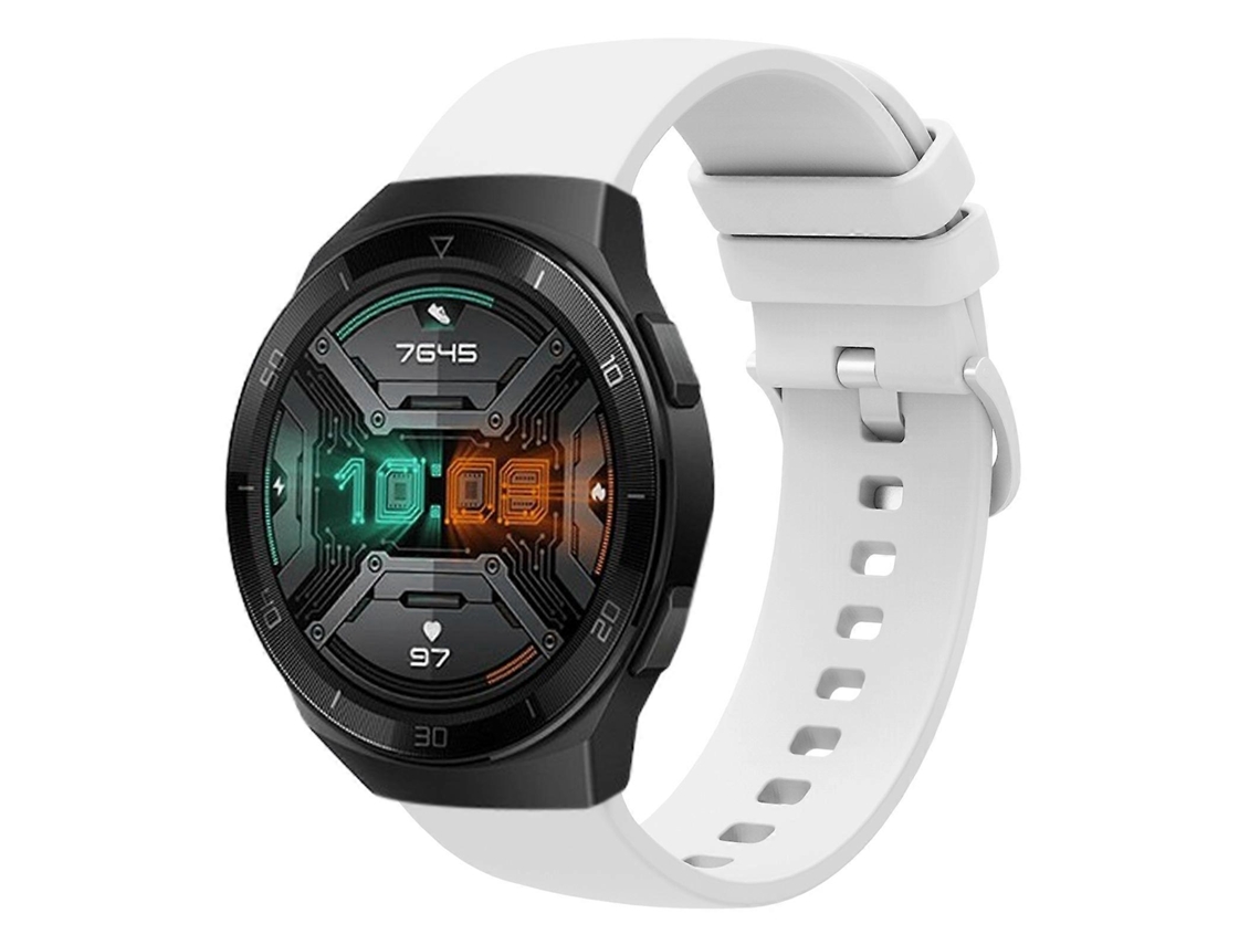 Pulseira De Silicone Macio De Cor Sólida Para Huawei Watch Gt 2e 22mm