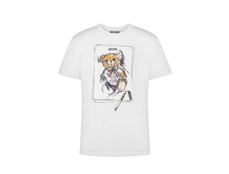 T-shirt De Homem Moschino Couture Poliéster Branco (l)