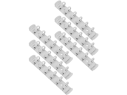 Conjunto de aros metálicos Zerodeko A7 com 6 fios, mecanismo de corrente com clipes metálicos de 2 cm, compatível com