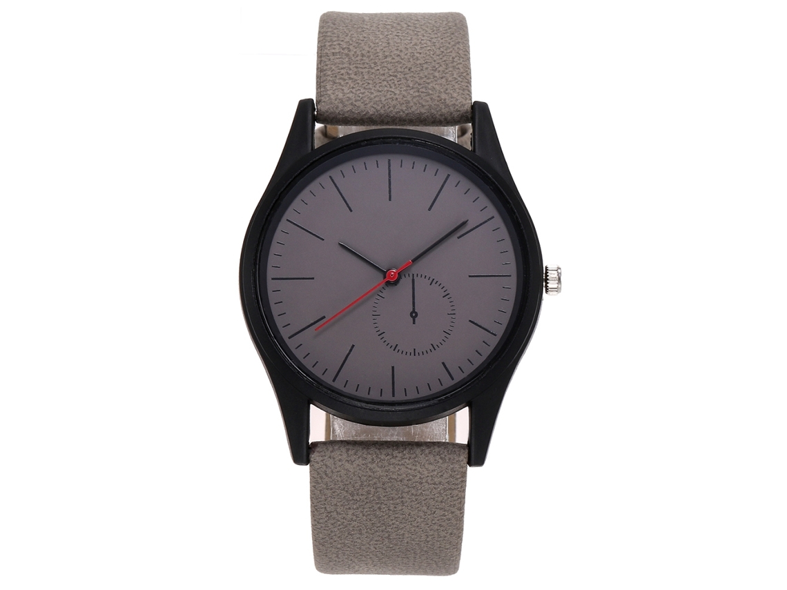 Relógio Casual Feminino e Masculino de Quartzo com Pulseira de Couro para Esportes e Presente