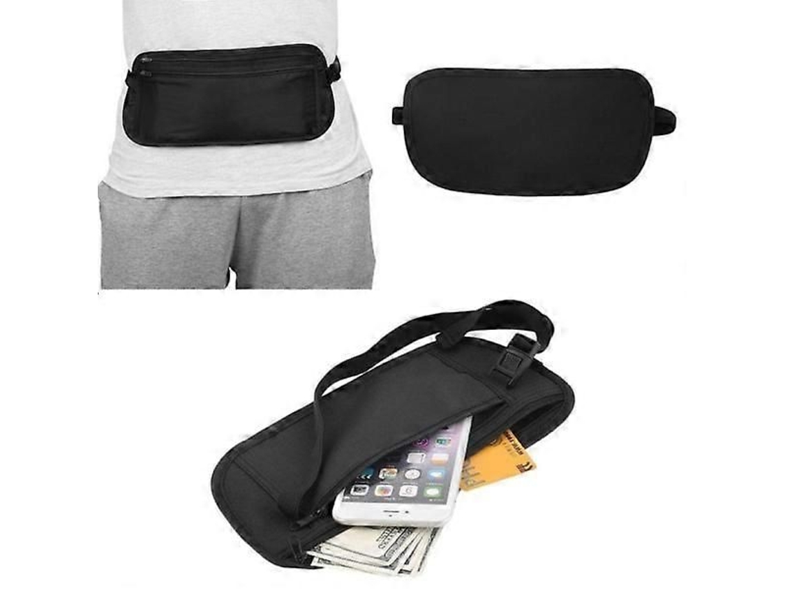 Bolsa De Cintura Para Dinheiro, Passaporte E Objetos De Valor
