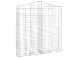 Gabion Basket, Gabion Baskets Vidaxl Prateado Ferro (200 X 30 X 200/220 Cm)
