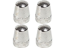 Conjunto de 4 Dedais, Protetor de Dedos para Dedal, Acessórios para Ferramentas de Costura Diy AQUAFORGE