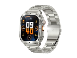 Lanterna Smartwatch Ak80 Com Bateria Grande De 400 Mah (prata)