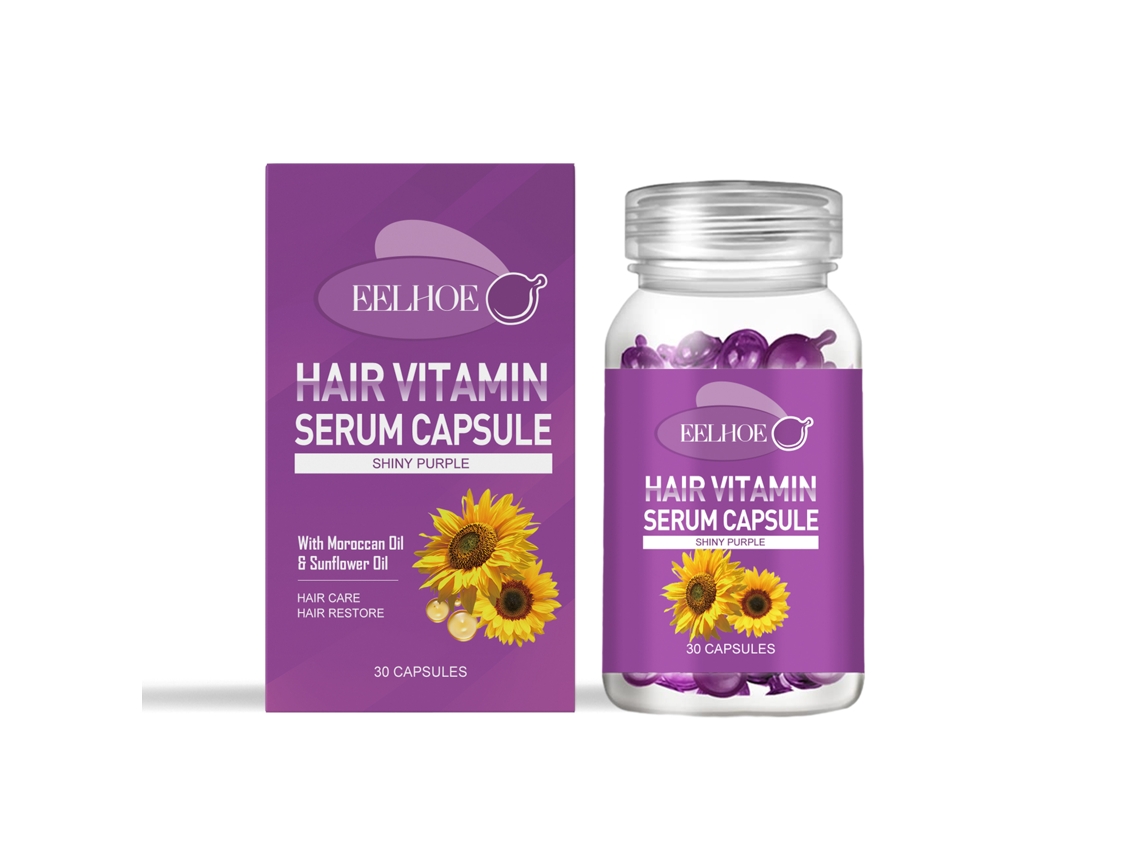Cápsulas de Óleo Eelhoe para Reparar e Suavizar o Cabelo de Forma Natural LAXISCREED