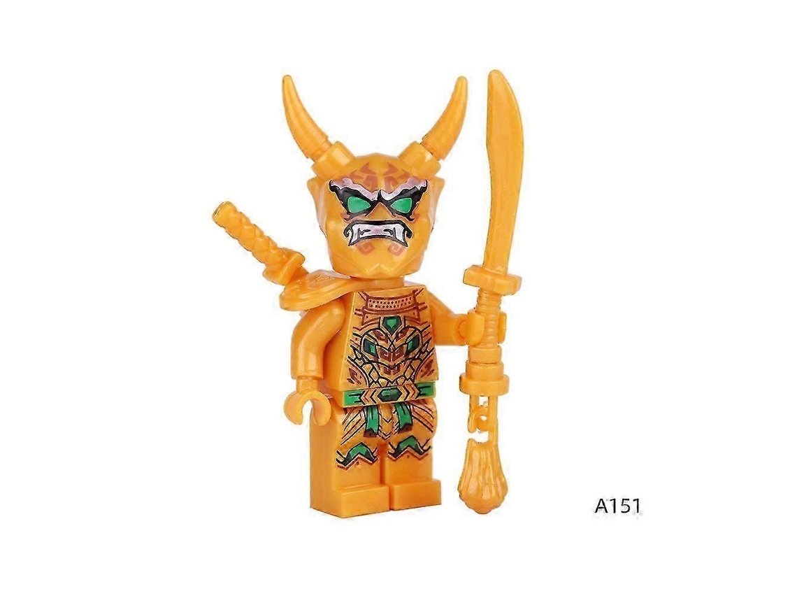 Figura De Blocos De Construção Golden Lloyd, Com Duas Espadas, 1.7 Polegadas, Compatível Com Conjuntos Ninjago Core, Idade 5+