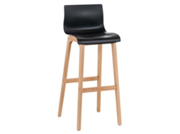 Banco de bar Hover Natura preto CLP