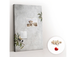 Painel De Cortiça Para Parede Concreto E Oliveiras Para A Sala De Estar Espelharte (40x60 Cm)