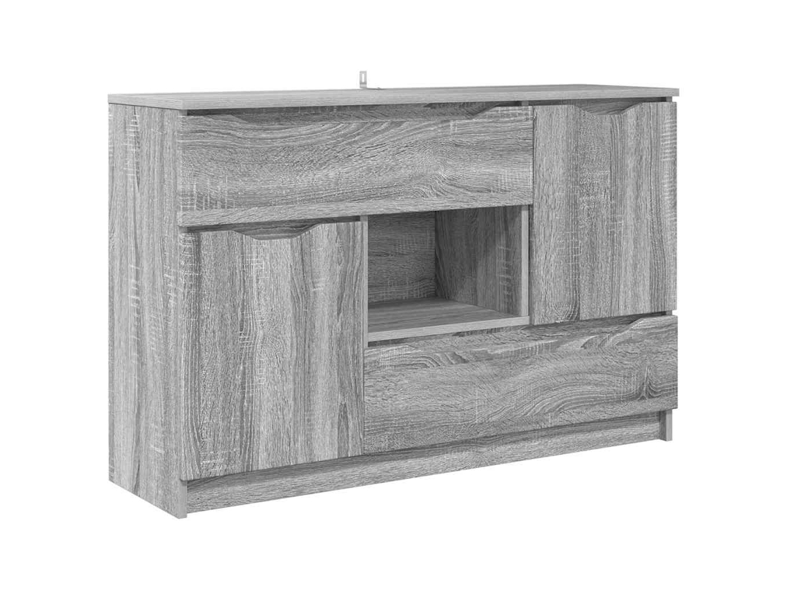Aparador | Buffet Cinza Sonoma 100 X 30 X 65,6 Madeira Processada