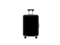 Capa Protetora Para Mala De Viagem, Em Poliéster, Cor Preto, Para Proteger A Bagagem Durante Transporte