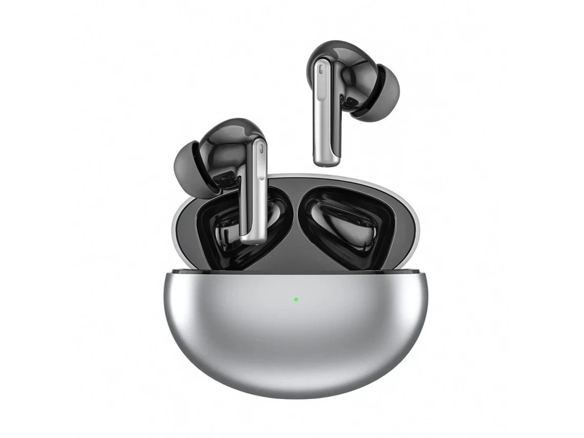 Auriculares Dágua Embu Yizhood True Wireless Bluetooth Com Cancelamento De Ruído Prateado