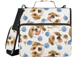 Organizador de Pastas e Documentos com Alça, Diversos Sacos de 3,8cm, 3 Compartimentos em Formato Sino, Pasta