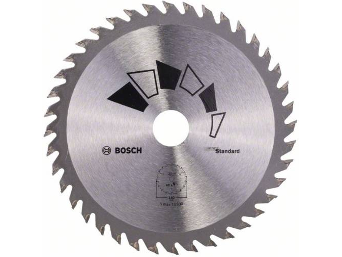 Disco de Serra Circular BOSCH Standard D= 140 mm - Orifício= 20 mm - De= 40