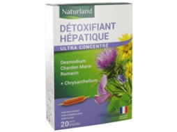 Desintoxicante de Fígado 20 Ampolas Bebíveis de 10 Ml NATURLAND