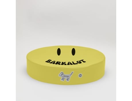 Cama para Cachorro BARKALOT Tecido Reciclado Amarelo S