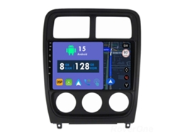 Auto Rádio Carro Bluetooth Autoradio 8GB RAM 128G ROM CarPlay Navegação GPS Ecrã Táctil RoverOne para Dodge Caliber PM 2009-2013  