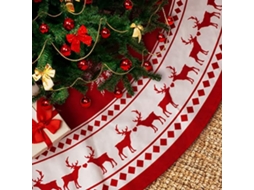 Nn, Tapete De Natal De 122 Cm (48 Polegadas) Com Estampa De Floco De Neve Grande, Vermelho Puro, Decoração Natalina Rústica Para W