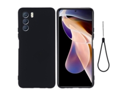 Capa De Celular Infinix Zero 5g 2023 Em Silicone Líquido De Cor Pura, Resistente A Impactos, Modelo X6815c.