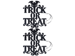 Sinal De Halloween Pendurado Teflon Decoração Porta Festa