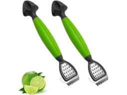 2 Descascadores De Limão Com Cabos Plástico Confortáveis, Versátil, Utensílio De Cozinha 3 Em 1 Com Moedor Para Cítricos, Lima