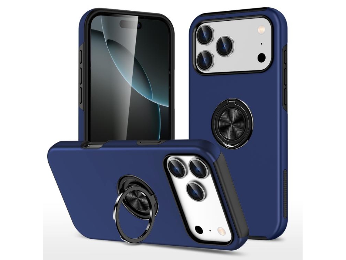 Capa Para Iphone 17 Pro Com Suporte De Anel Magnético E Tpu, Design Invisível.