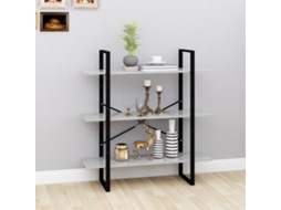 Vidaxl Estante 100x30x105 Cm Derivados De Madeira Cinzento Cimento