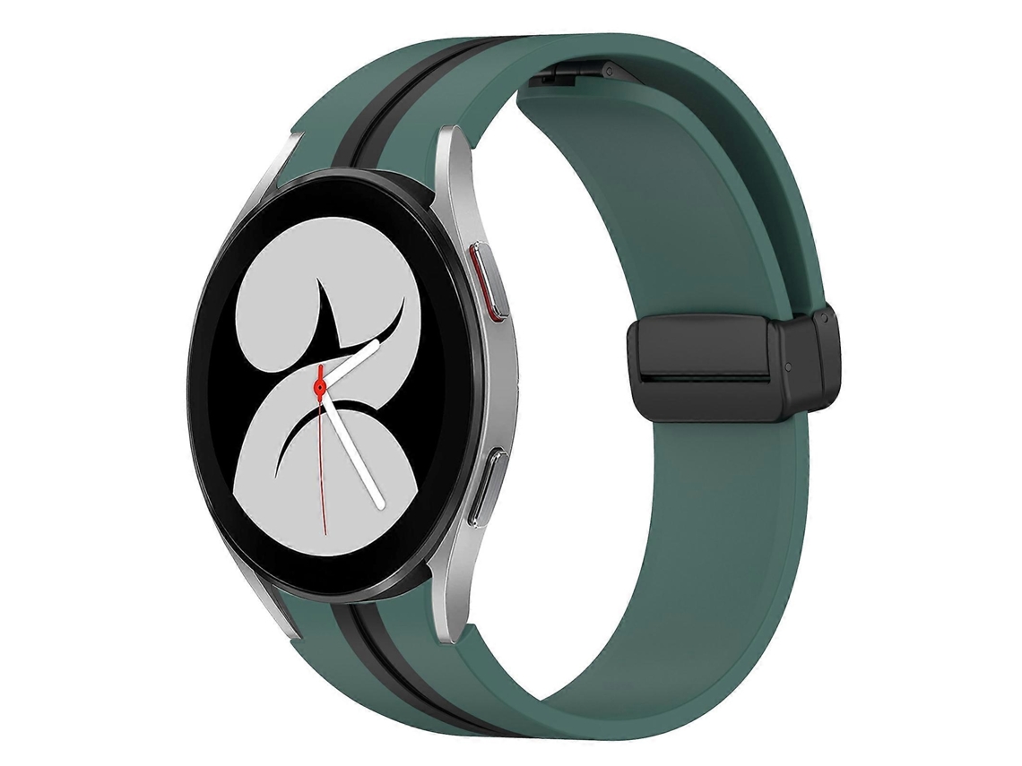 Pulseira De Silicone Dobrável Com Fecho Magnético Para Samsung Galaxy Watch 4 De 40 Mm