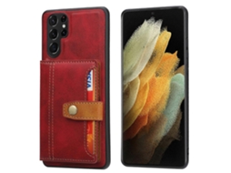 Capa Para Samsung Galaxy S23 Ultra 5g Em Tpu + Pu Na Cor Couro De Bezerro.