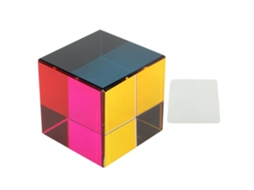 Laxiscreed Prisma Cúbico De Seis Faces Com Cores Ópticas Para Decoração E Ensino De Física