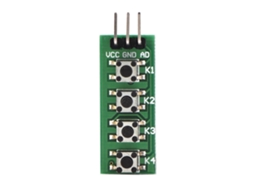 Laxiscreed Teclado Ad De 4 Teclas Para Simulação E Porta Adc