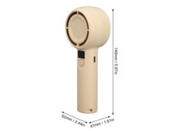 Laxiscreed Ventilador Portátil Com Turbina Usb Recarregável E 5 Velocidades De Ar