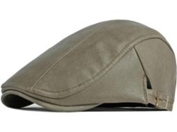 Boina SFUSHOS, couro PU, vintage, para outono/inverno