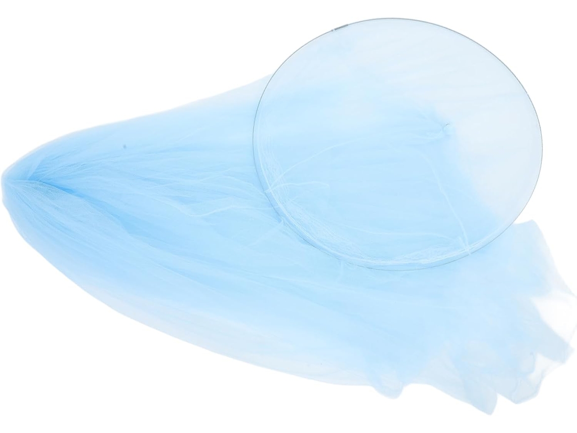 Mosquiteiro Redondo Para Cama De Princesa, Cortinas Para Cama Infantil, Azul, Proteção Saudável E Design Seguro Para