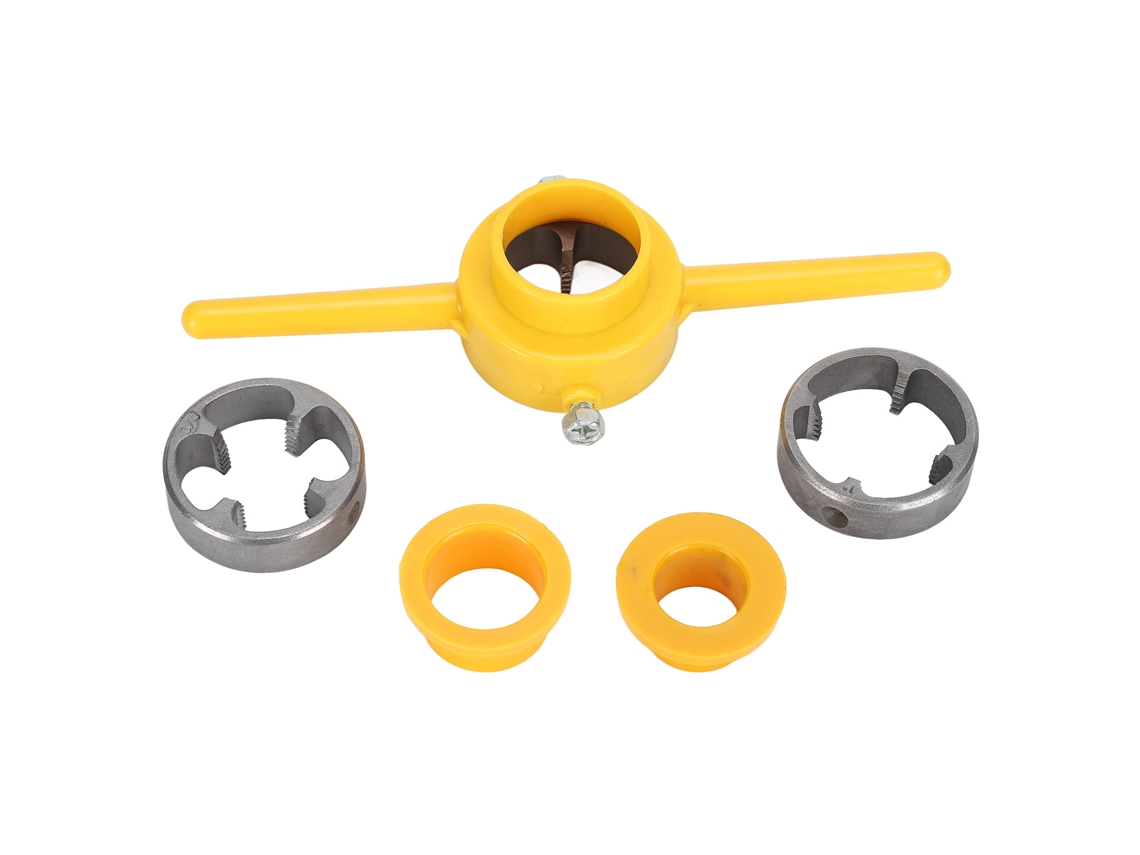 Kit Rosqueamento Manual Durável Pvc Npt com 3 Moldes Tubos